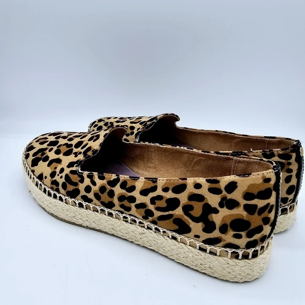 Dr. Scholl's Find Me Leopard Print Espadrilles size 9